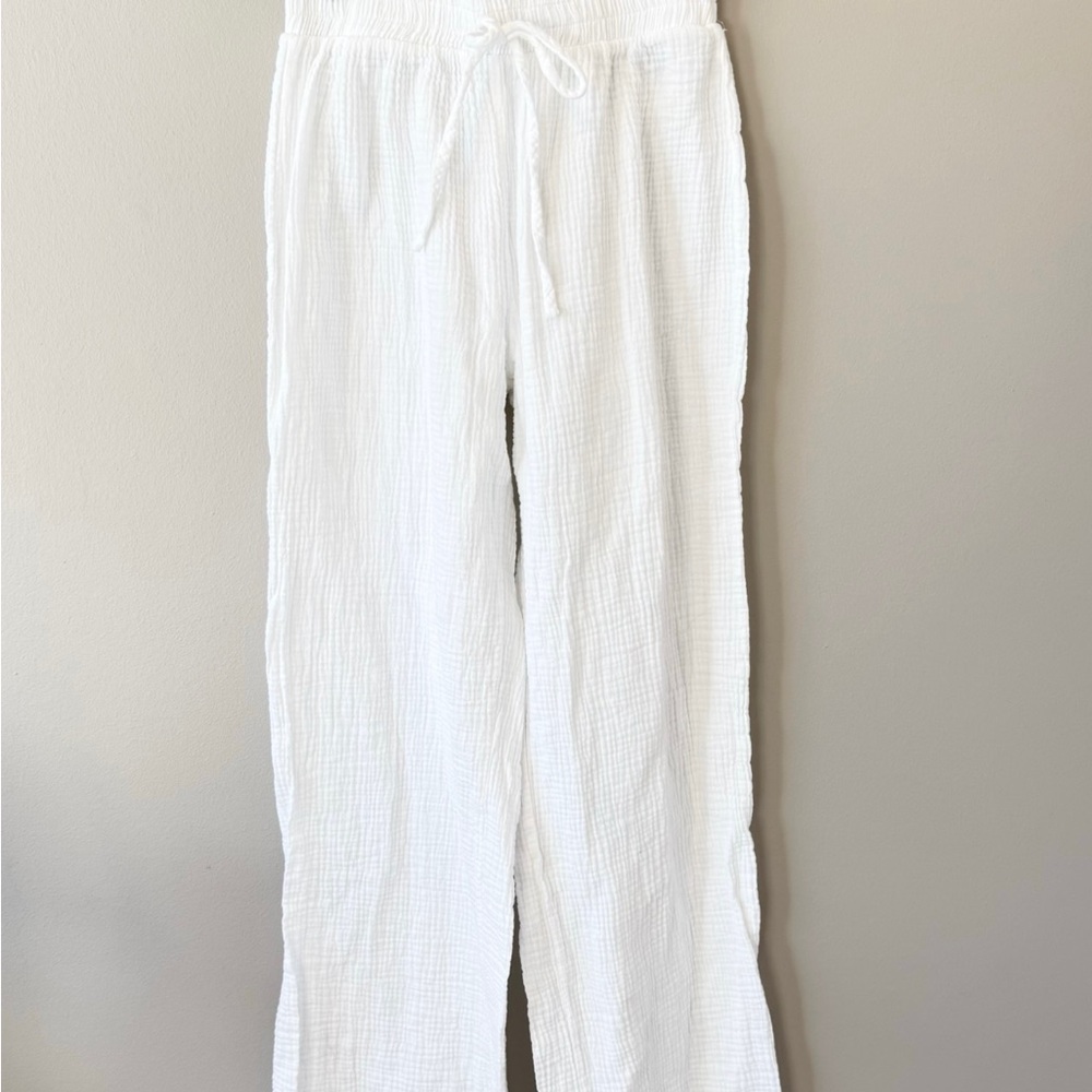 Grace White Wide Leg Pants
